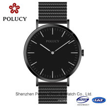 Wholesale Geneva Quartz Men Watch Fashion Golden Mesh Belt Wrist Watch